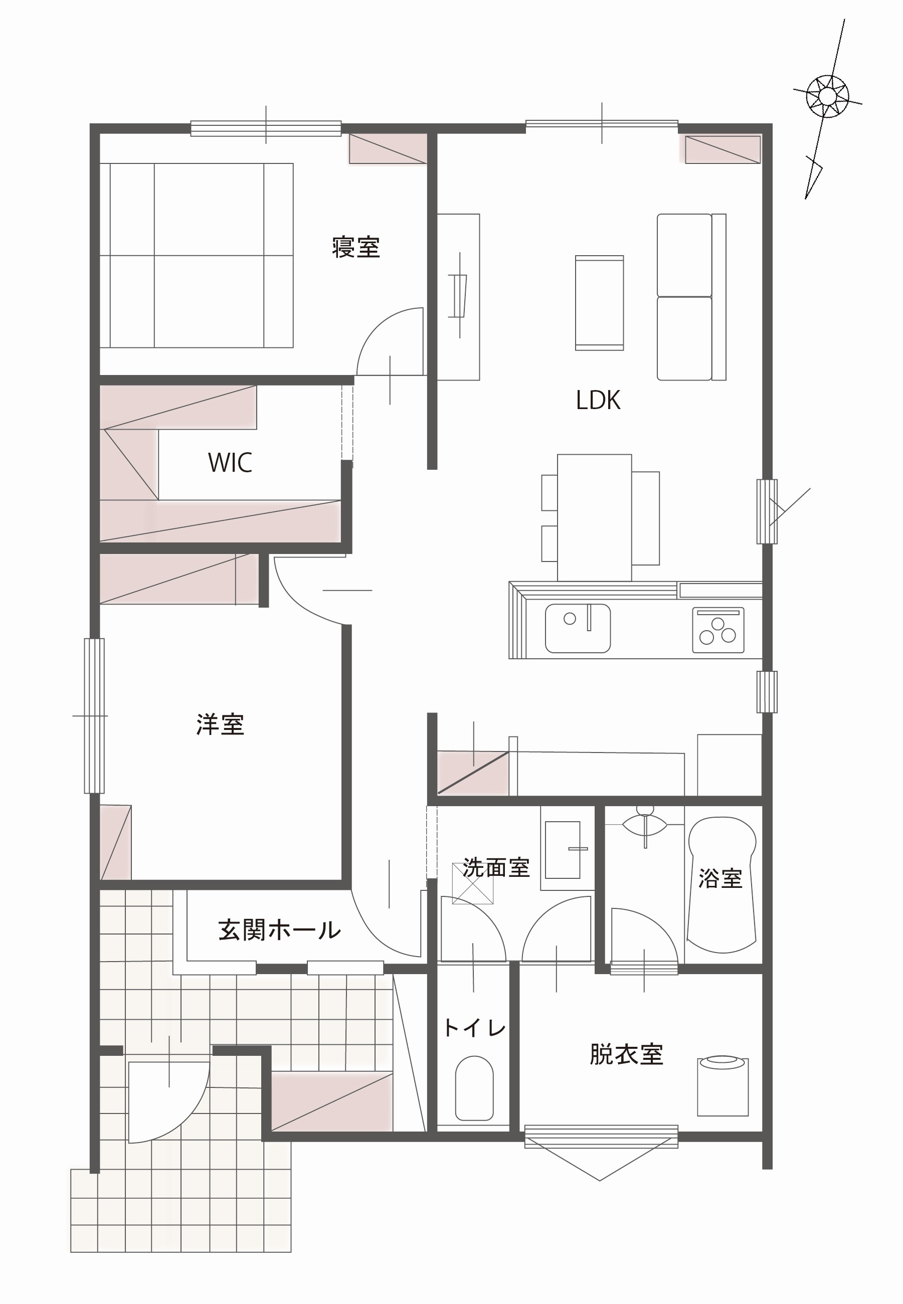 平屋×2LDK