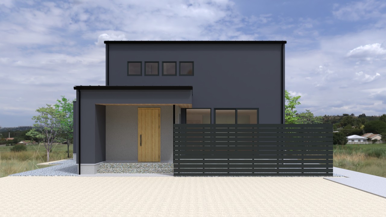 直線美が際立つ、洗練されたモダンデザイン