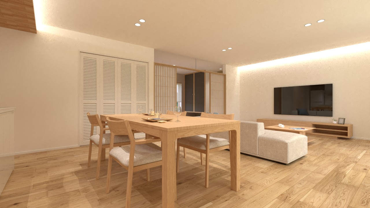 水回りやプライベートゾーンをまとめて使いやすく、暮らしやすい間取り