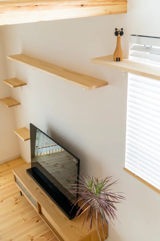 眺めて楽しむ造作キャットウォーク