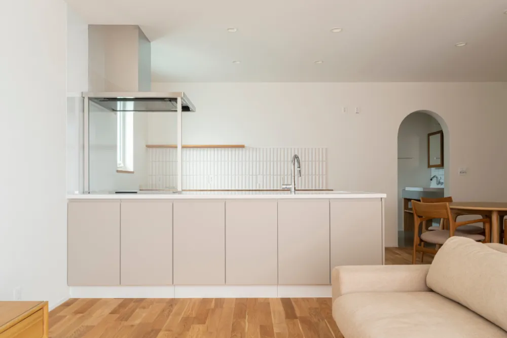 寝室と水回りがつながる動線のある家