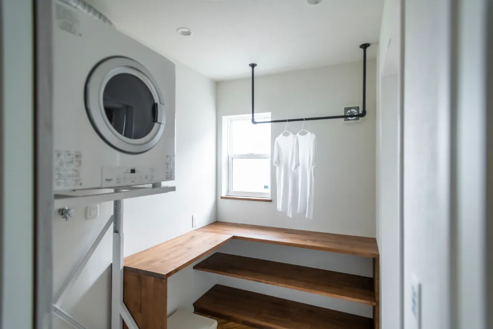 カリフォルニアスタイルの収納・生活動線重視の家