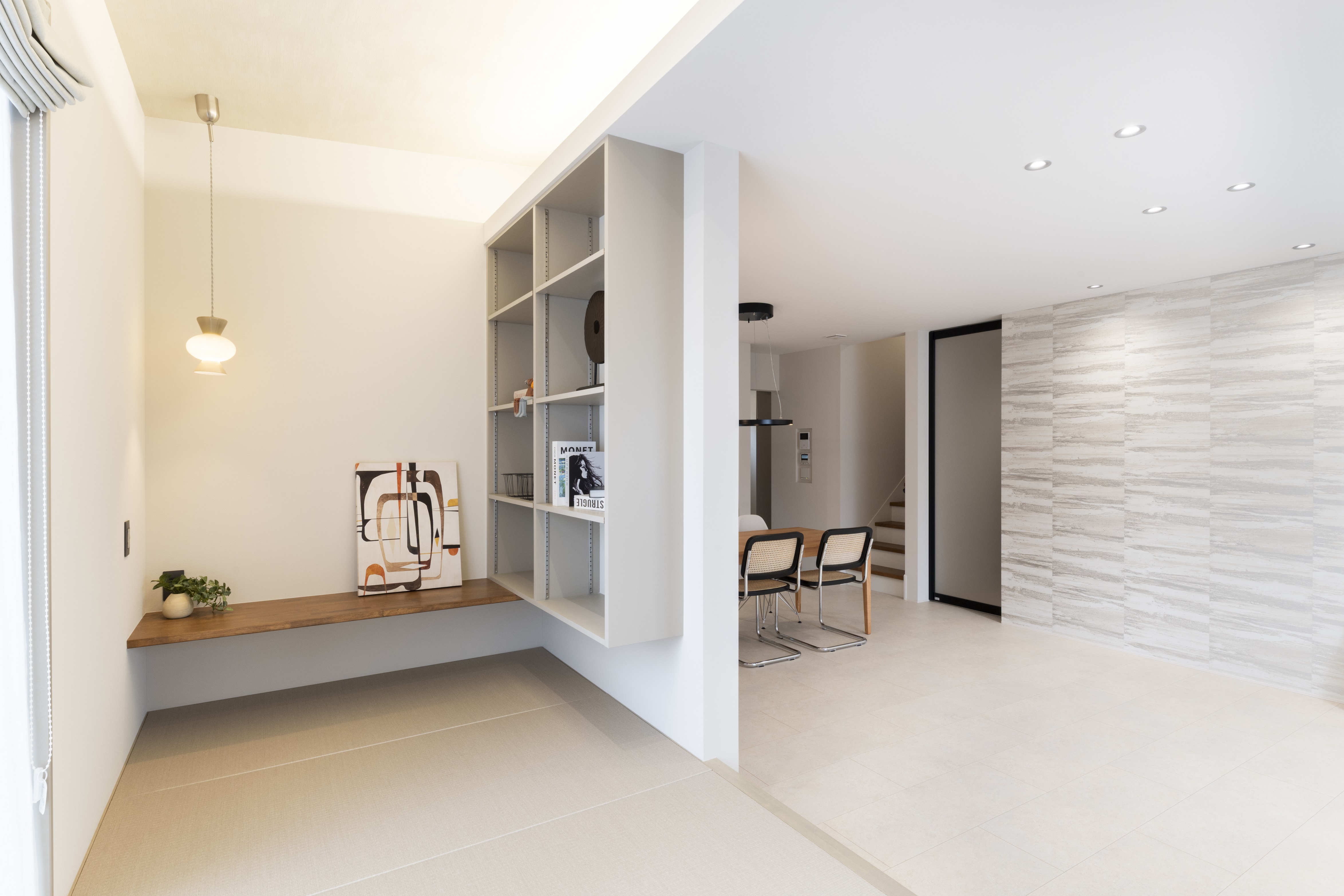 リビングとつながるタタミヌック