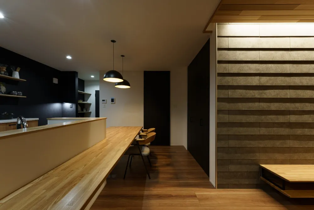 中と外が繋がる家