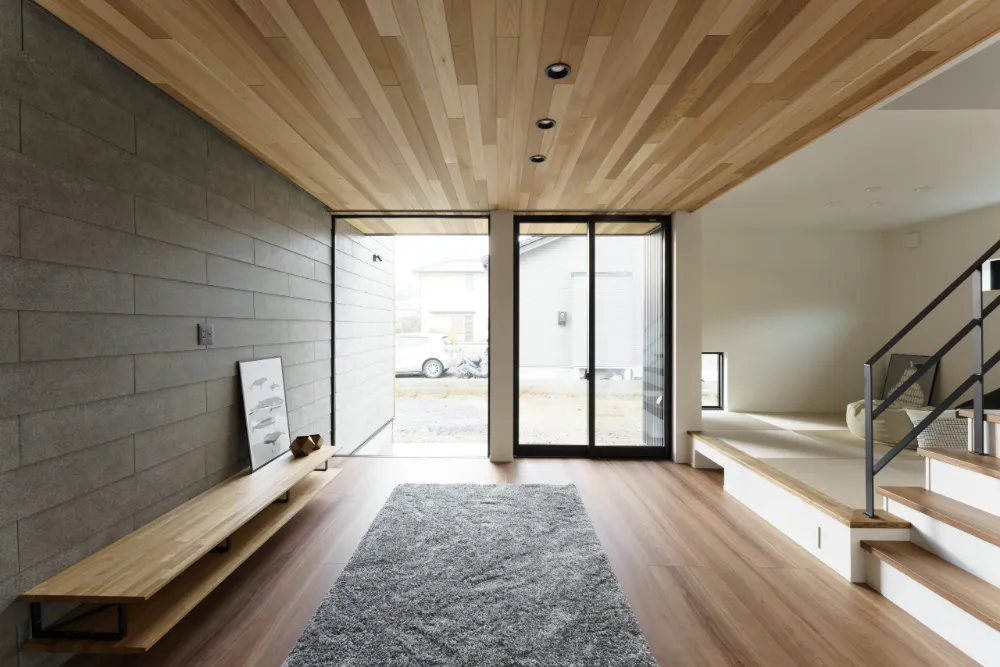 中と外が繋がる家