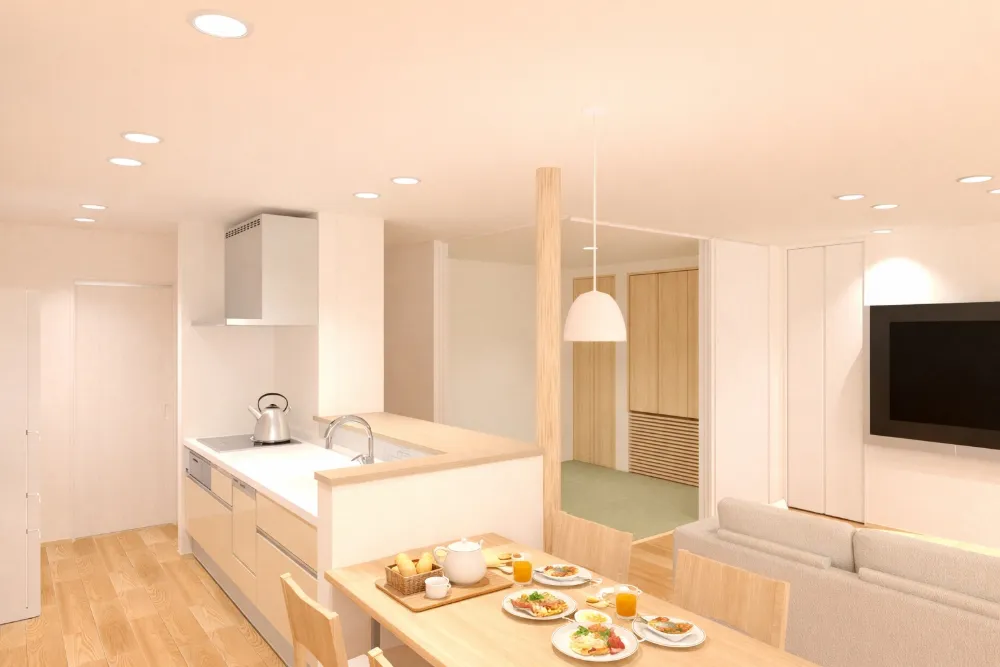 暮らしが自然と整う、ひと続きのLDK空間