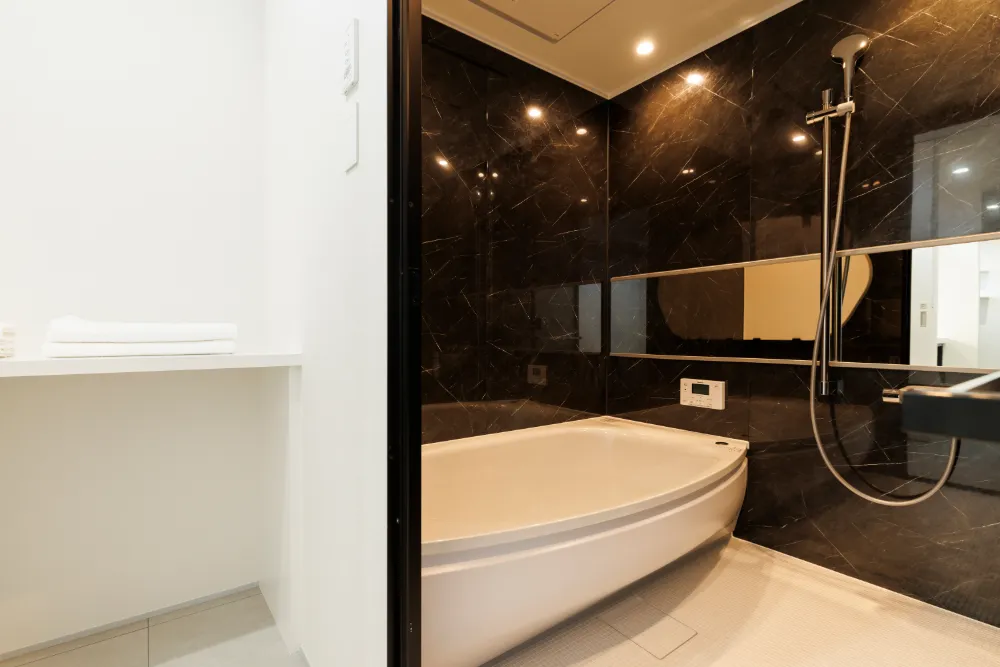 バスルームと脱衣スペース