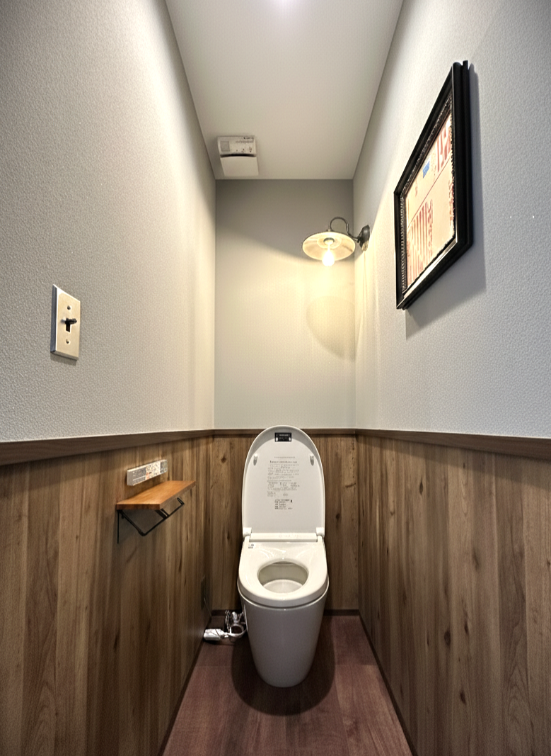 装飾にもこだわったトイレ