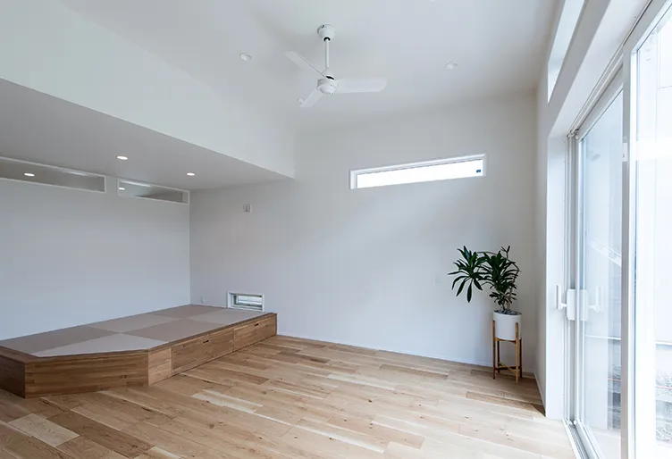 シンプルで飽きのこないデザインの平屋