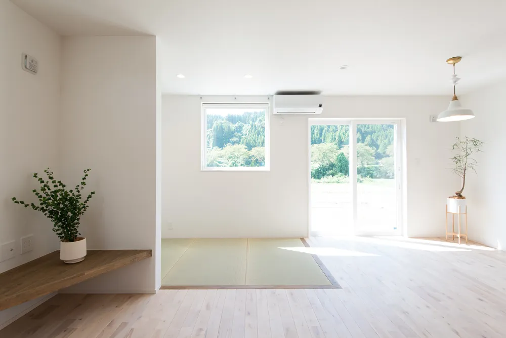 家の中からお花見ができる家