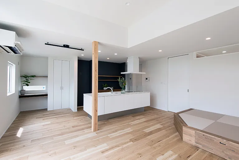 シンプルで飽きのこないデザインの平屋