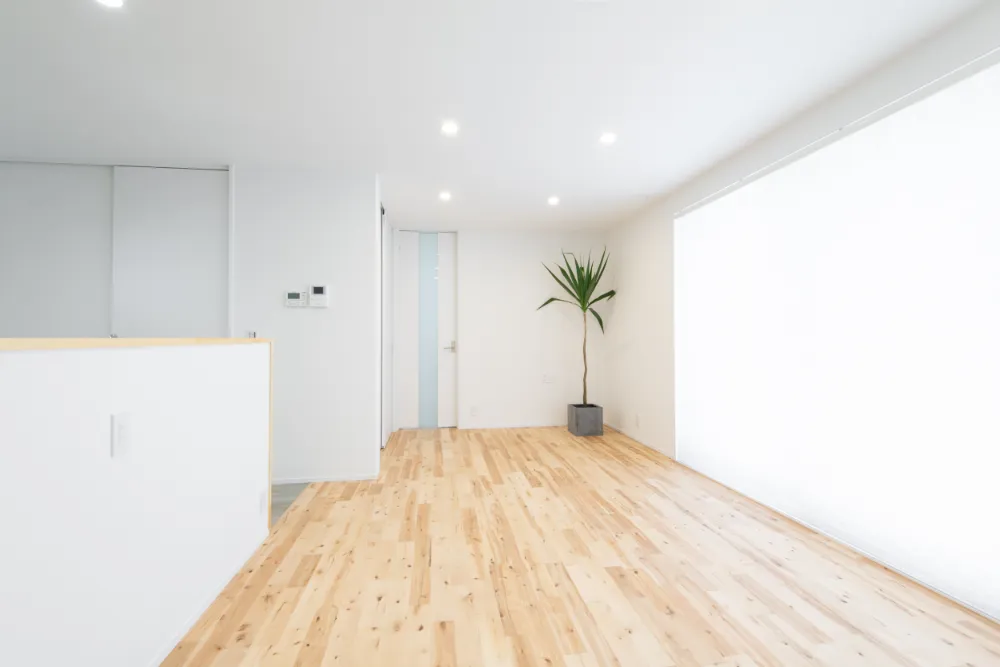 暮らしやすさをつめ込みながら、広がりを感じることのできる平屋住宅