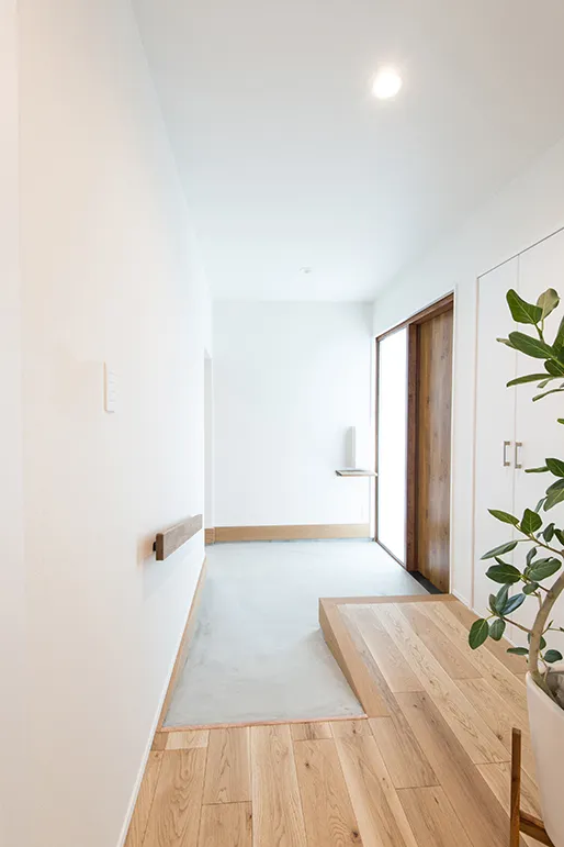 シンプルで飽きのこないデザインの平屋