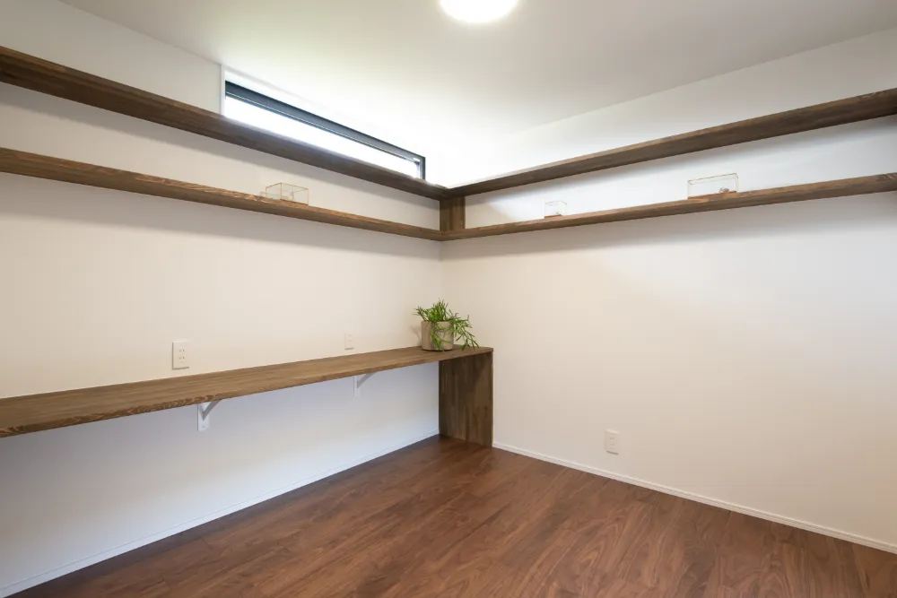 水回りをまとめた快適に過ごせる間取りが創る、洗練されたヴィンテージスタイルの家