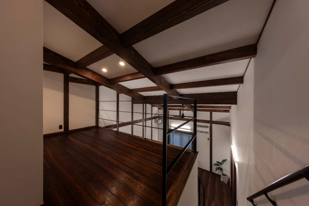 無垢床を使用したフリースペース