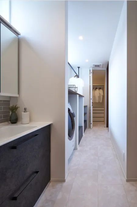 帰宅後の動きを想定したおかえり動線