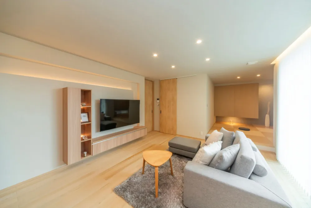 リビングに面した和室