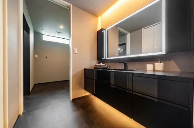 クオレ・ホームの造作洗面