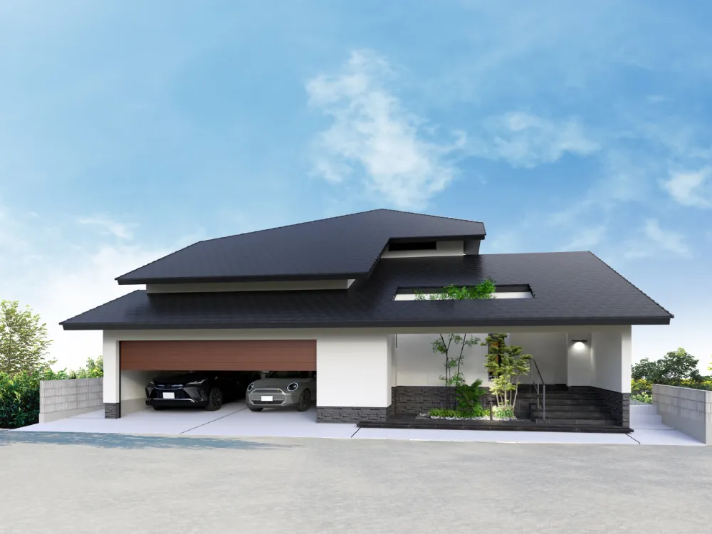 敷地の間口を活かす工夫