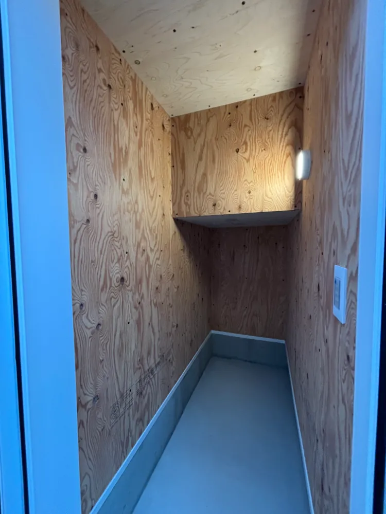 お家と一体型の外部収納を作りました