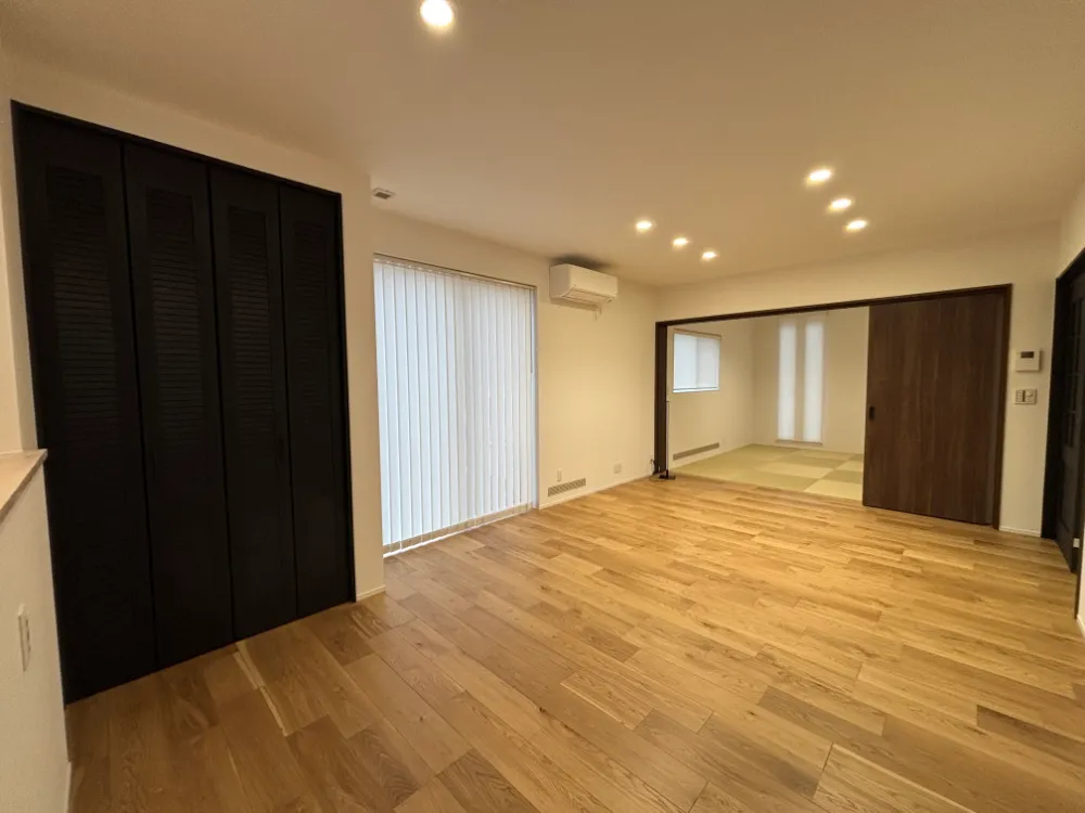 LDKと和室合わせて、22.7帖の空間に