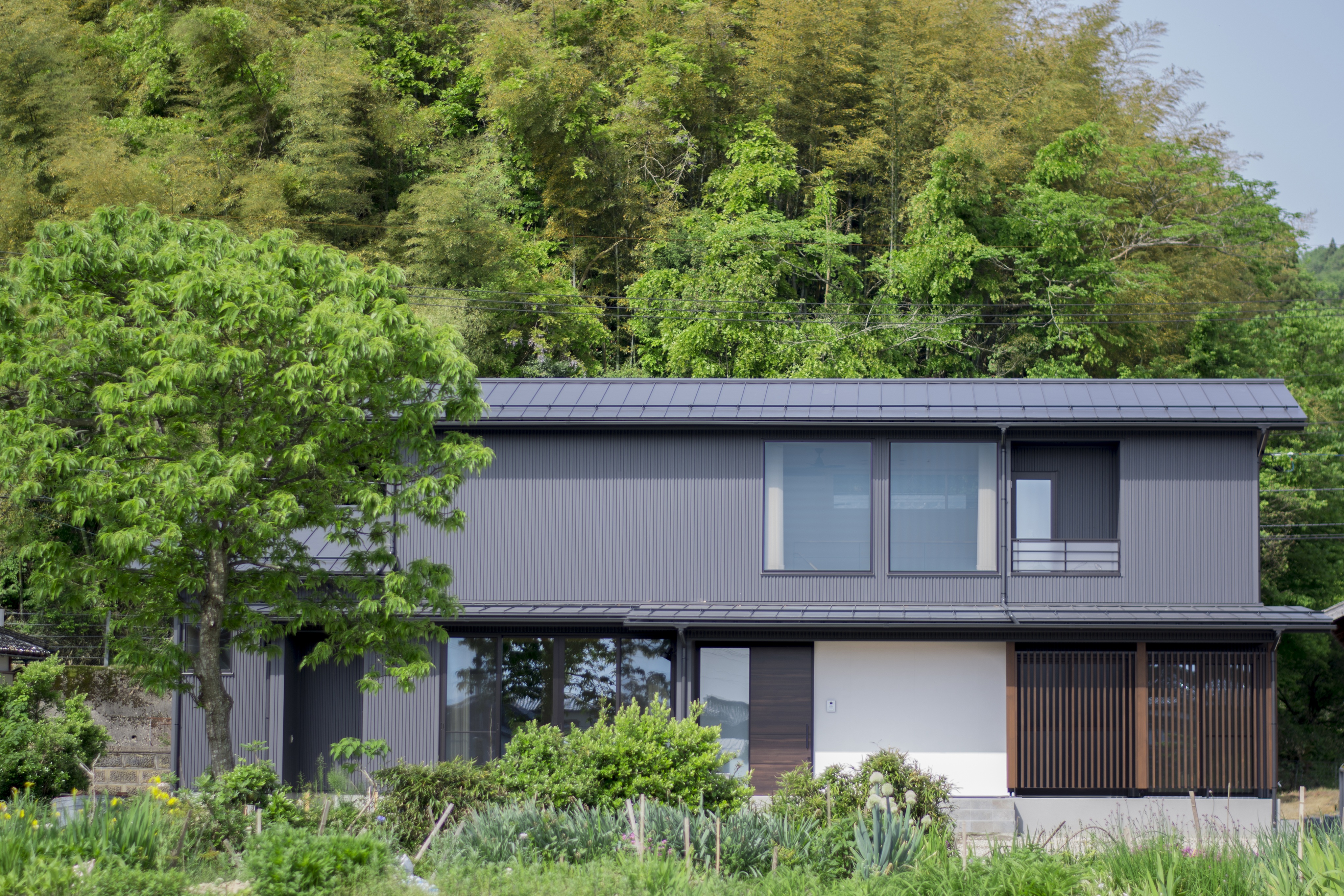 景色と馴染む美しい外観